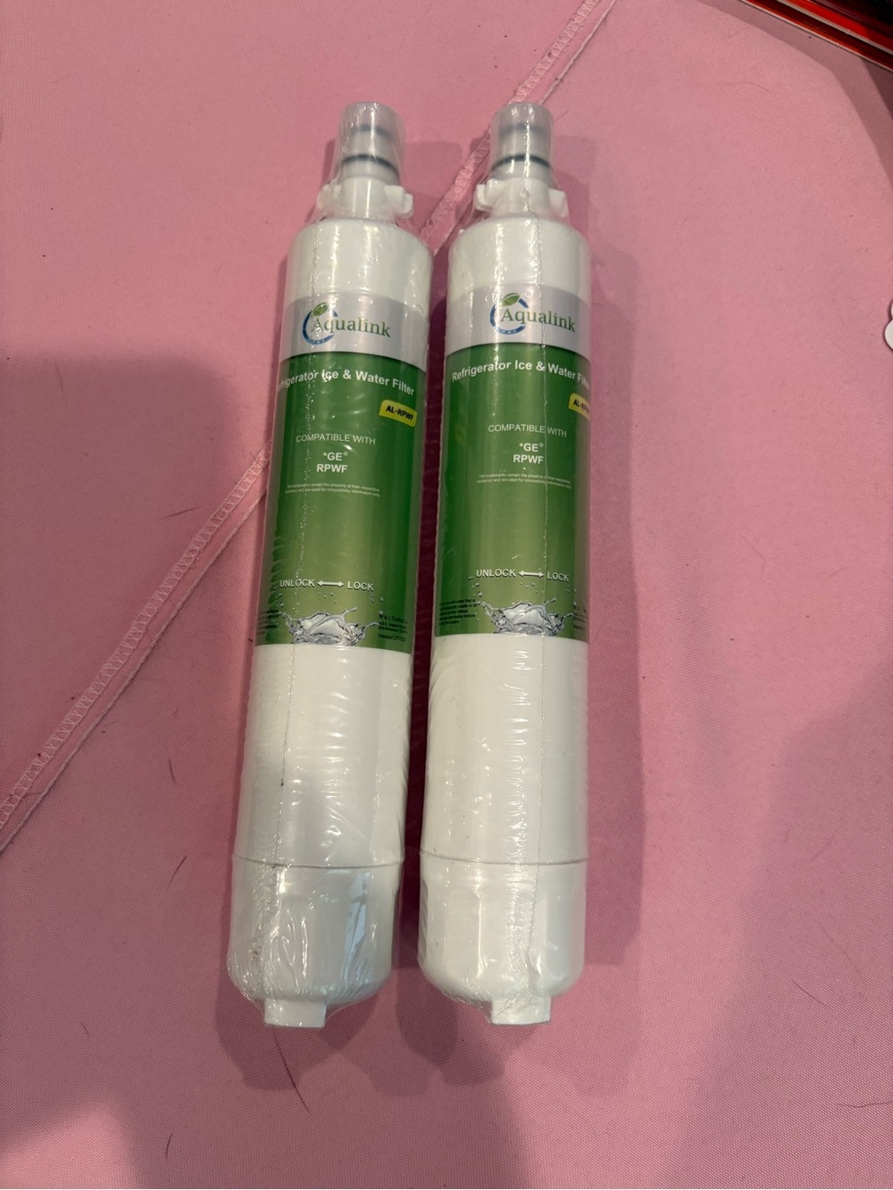 RPWF Aqualink Refrigerator Ice & Water Filter - White (Set of 2)